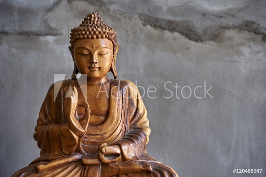 Picture of Wooden buddha statue